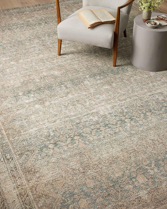 Loloi Angela Rose x Loloi Aubrey Collection AUB-03 Accent Rug 2'-3" x 3'-9" Jade/Natural Rectangu... | Amazon (US)