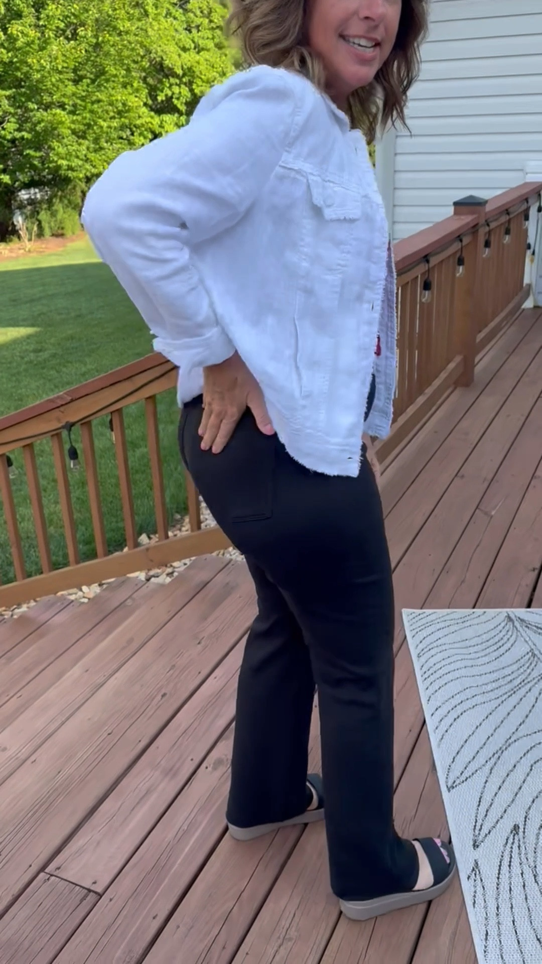 Loving my new black Duluth trading company pants!  So comfortable which is a top priority for me!  