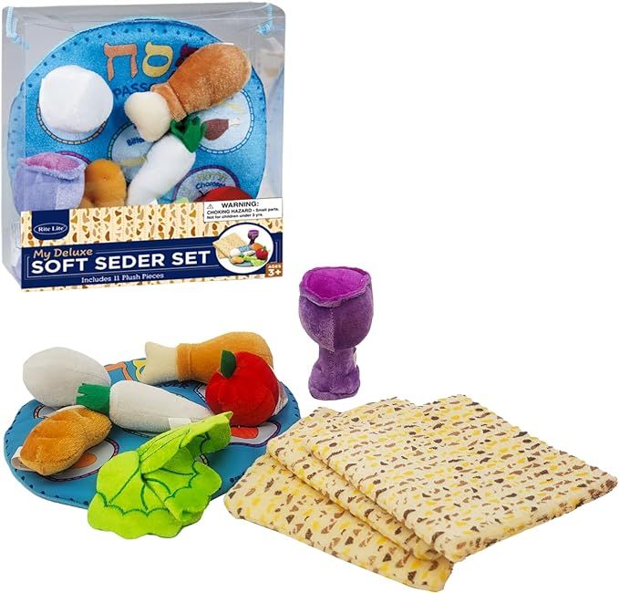 Rite Lite Passover My Deluxe Soft Seder Plate Set | Passover Gifts Jewish Seder Pesach Decor Educ... | Amazon (US)