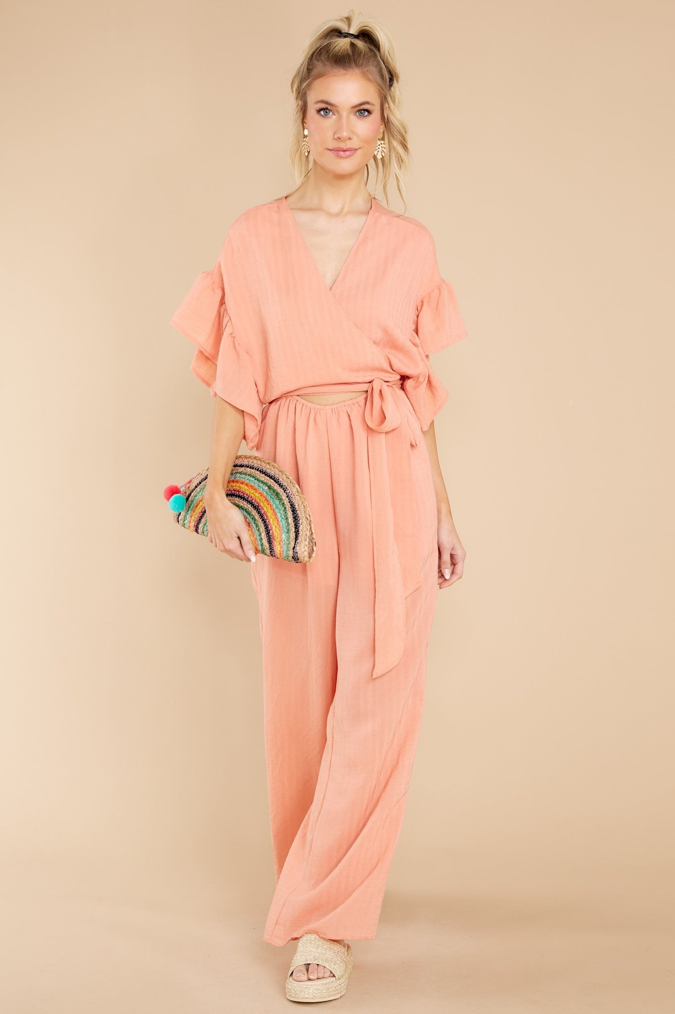 Change Your Destiny Peach Jumpsuit- Spring Jumpsuit | Red Dress 