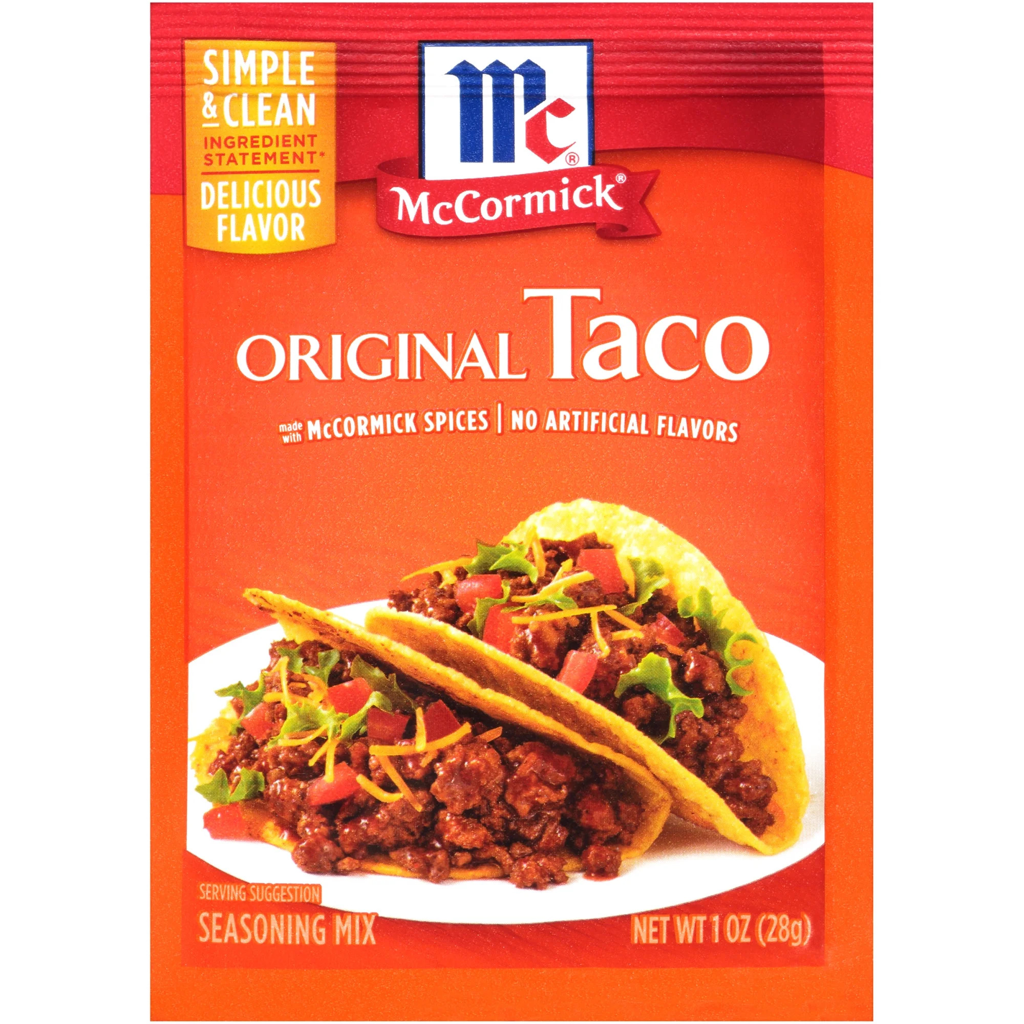 McCormick Taco Seasoning Mix, 1 oz | Walmart (US)