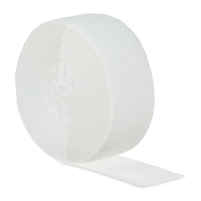 White Paper Party Streamer, 150', by Way To Celebrate | Walmart (US)