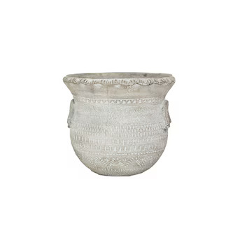 allen + roth 11-in W x 11.5-in H Brown Mixed/Composite Traditional Indoor/Outdoor Planter | Lowe's