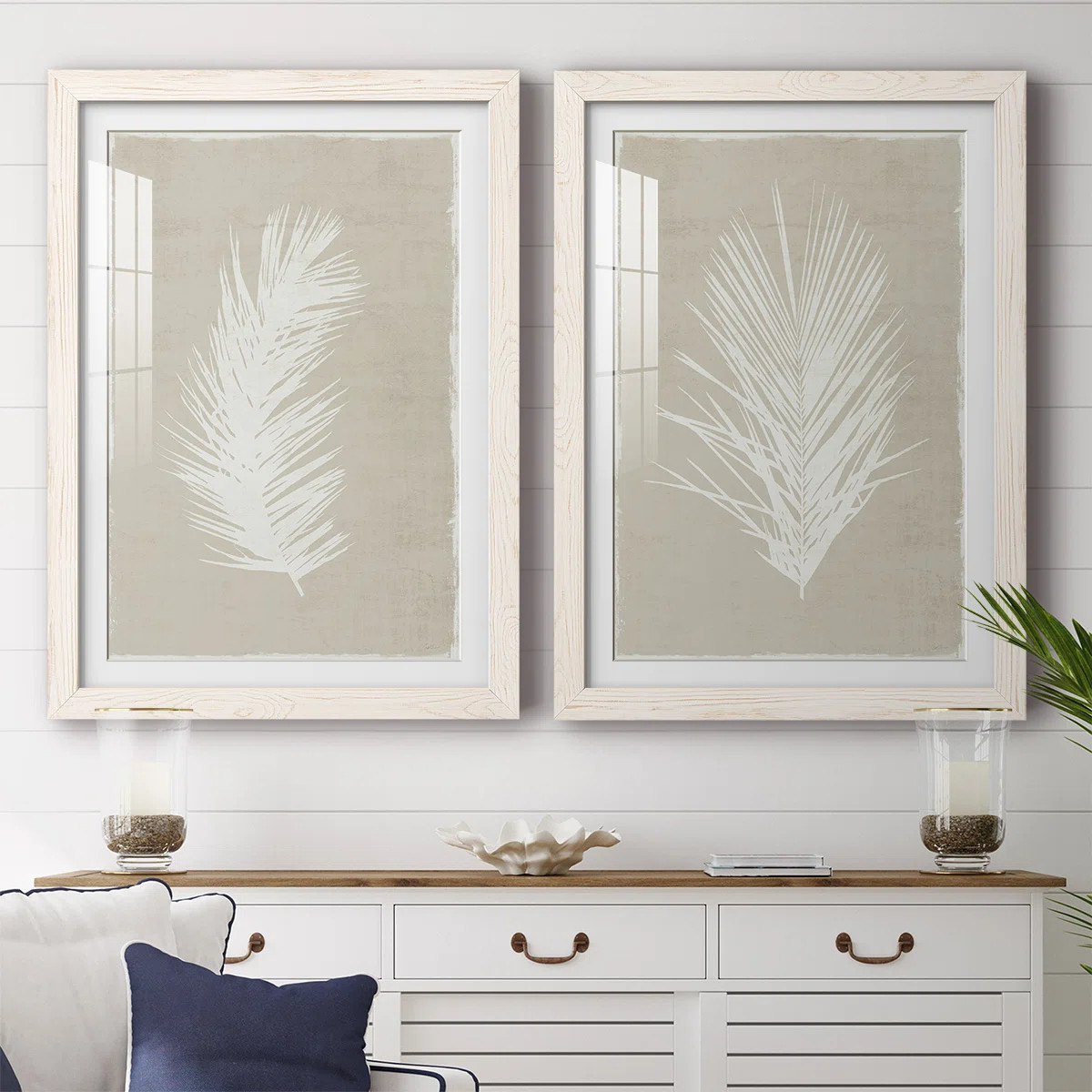 " Palm Oasis I " 2 - Pieces | Wayfair North America