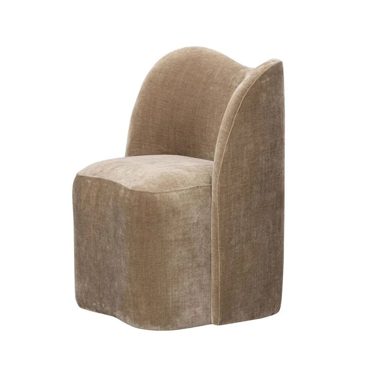 Modern Upholstered Dining Chair with Curved Wraparound Back, Plush Padded Seat, Fully Upholstered... | Wayfair North America