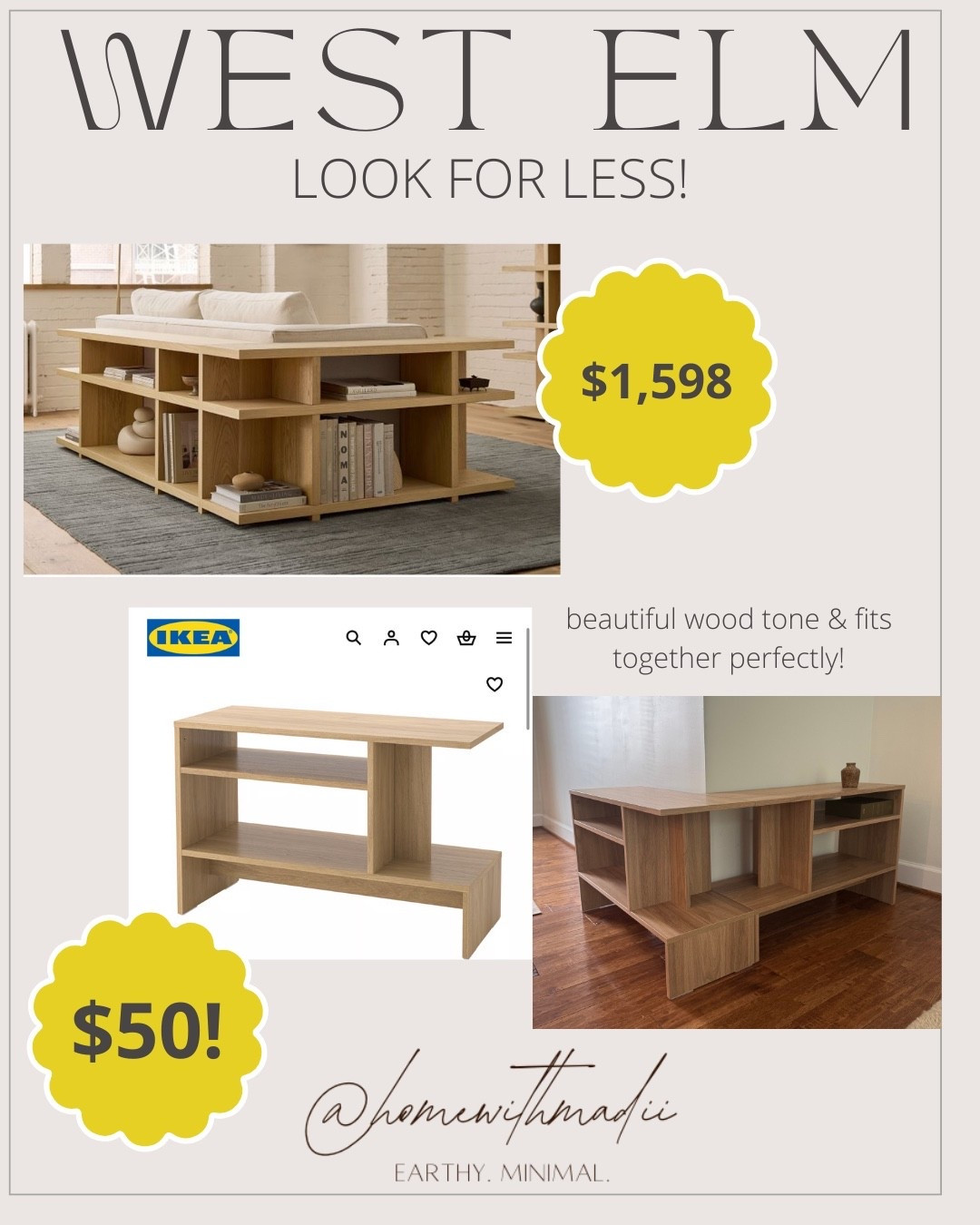 I can’t believe how good this designer look for less is!! The wood tone is so pretty & it makes the perfect corner bookshelf or console table for behind your sofa!

#LTKHome #LTKFamily #LTKautumn
