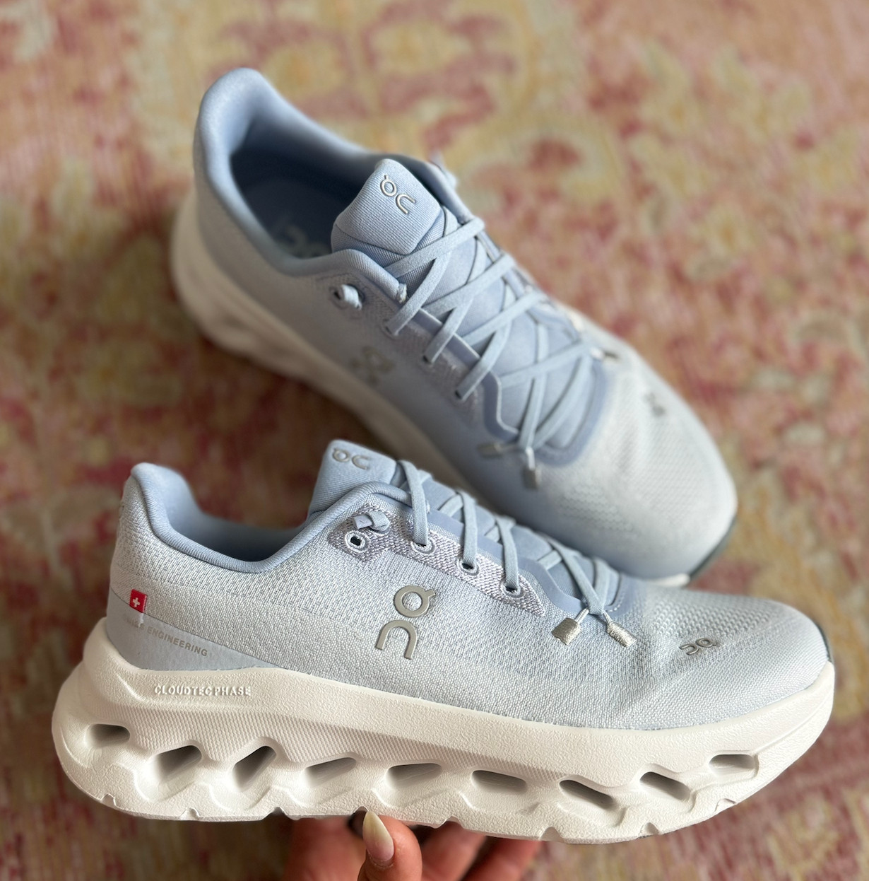 Comfortable blue sneakers 

 