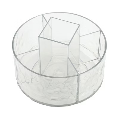 Unique Bargains 360 Degree Rotating Makeup Organizer Clear 1 Pc | Target