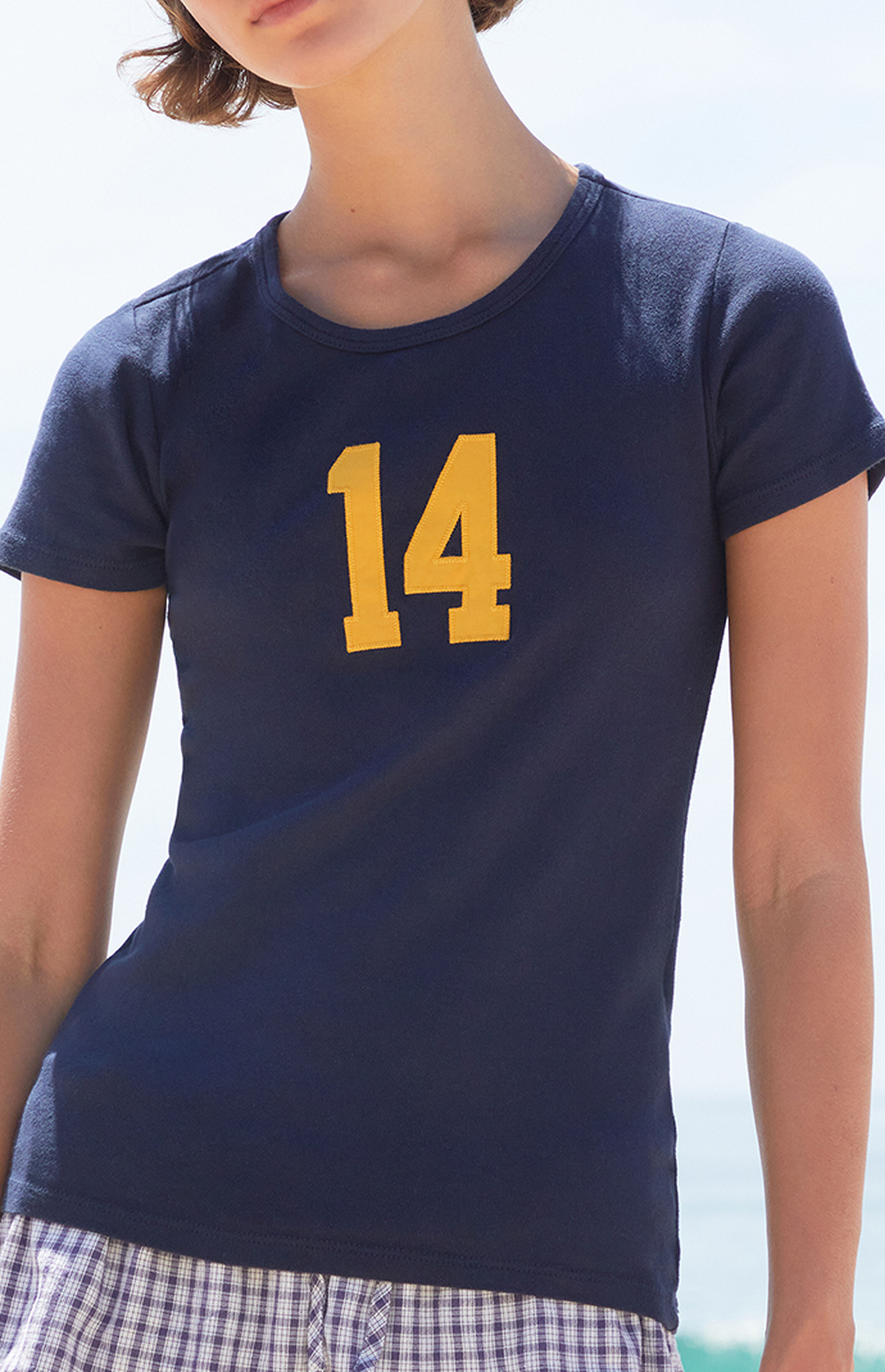John Galt Blue Hailie 14 Embroidered T-Shirt | PacSun