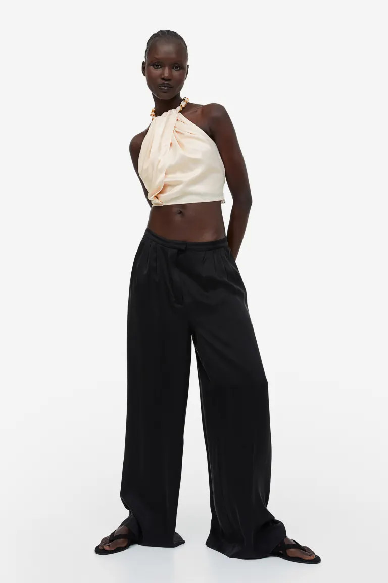 Chain-detail Halterneck Top | H&M (US + CA)