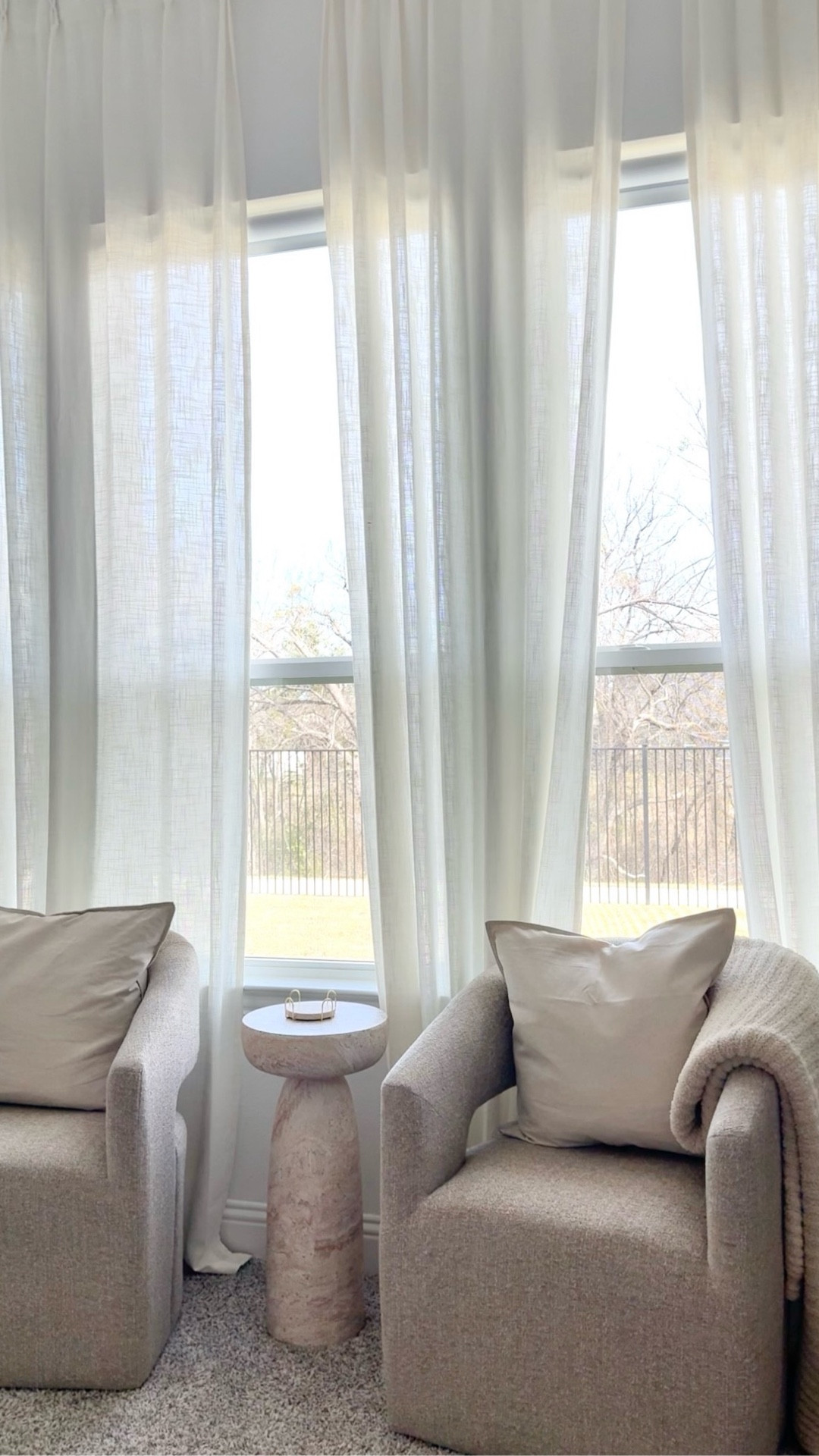 The way that drapes can transform a room is crazy! These are so gorgeous and I’m absolutely loving how the main bedroom is coming along in our new home . I did try to diy with the stick on curtain rods and they were not strong enough to stick longer than 48 hr soo bought these rods and had them installed by a trusty task rabbit and they are flawless ! I’m so in love yall!

#LTKHome #LTKdayinmylife #LTKvlog