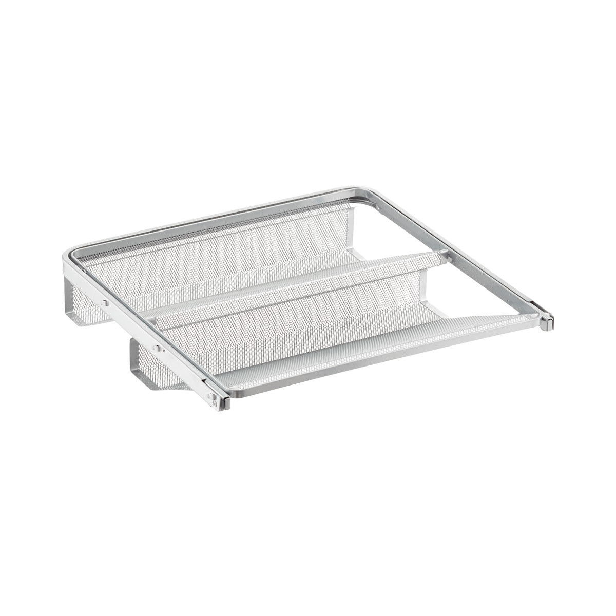 Elfa Mesh Gliding Shoe Shelf Platinum | The Container Store