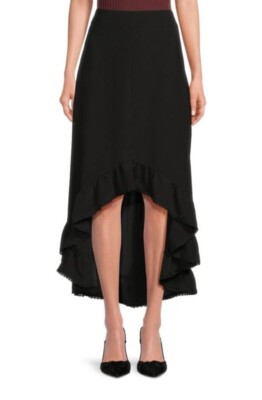 Area Stars Ruffled High Low Kelli Skirt | eBay US