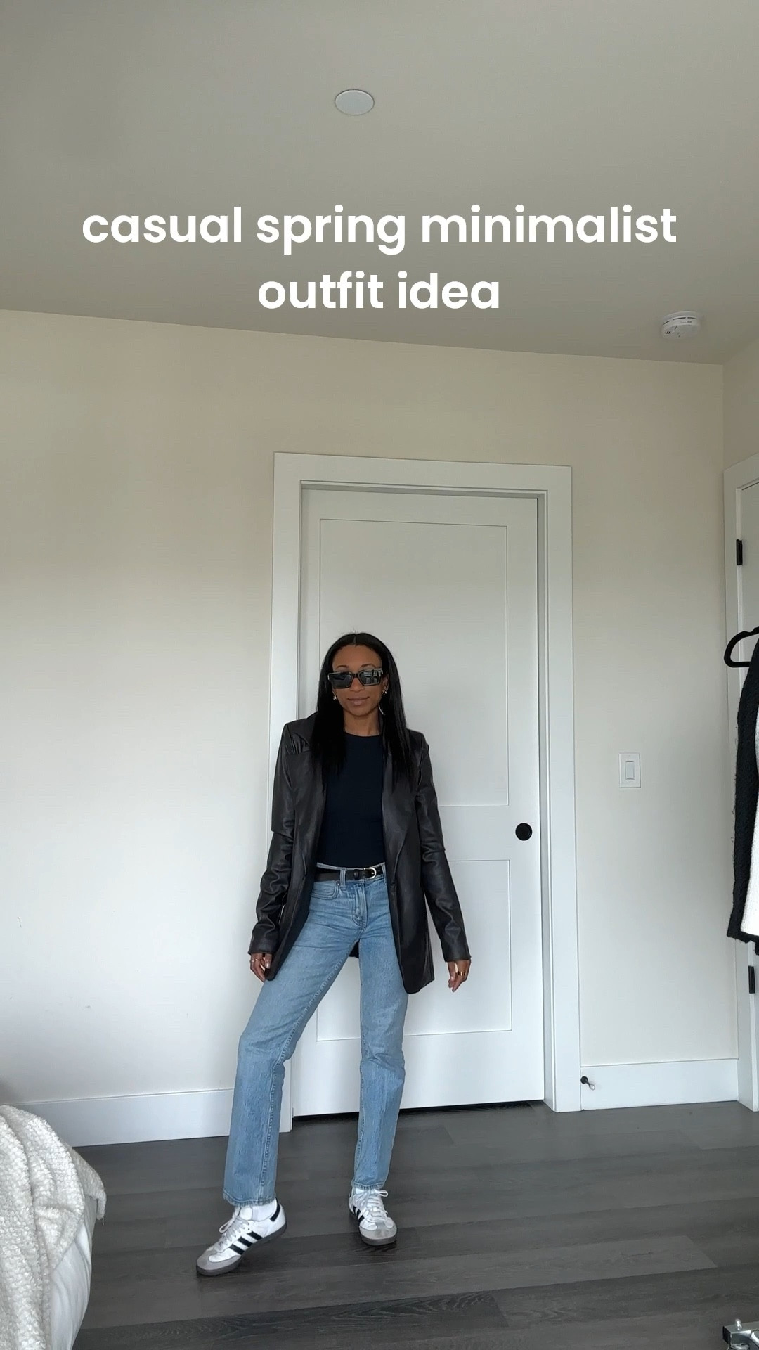 The leather blazer elevates this simple look. It’s comfy and cute!

#LTKPetite #LTKStyleTip #LTKWorkwear