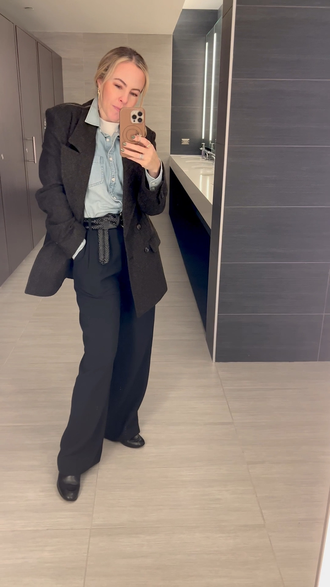 Preppy winter business vibes with a new blazer from Smythe surrounded by items that have been in my closet for years

#LTKOver40 #LTKWorkwear