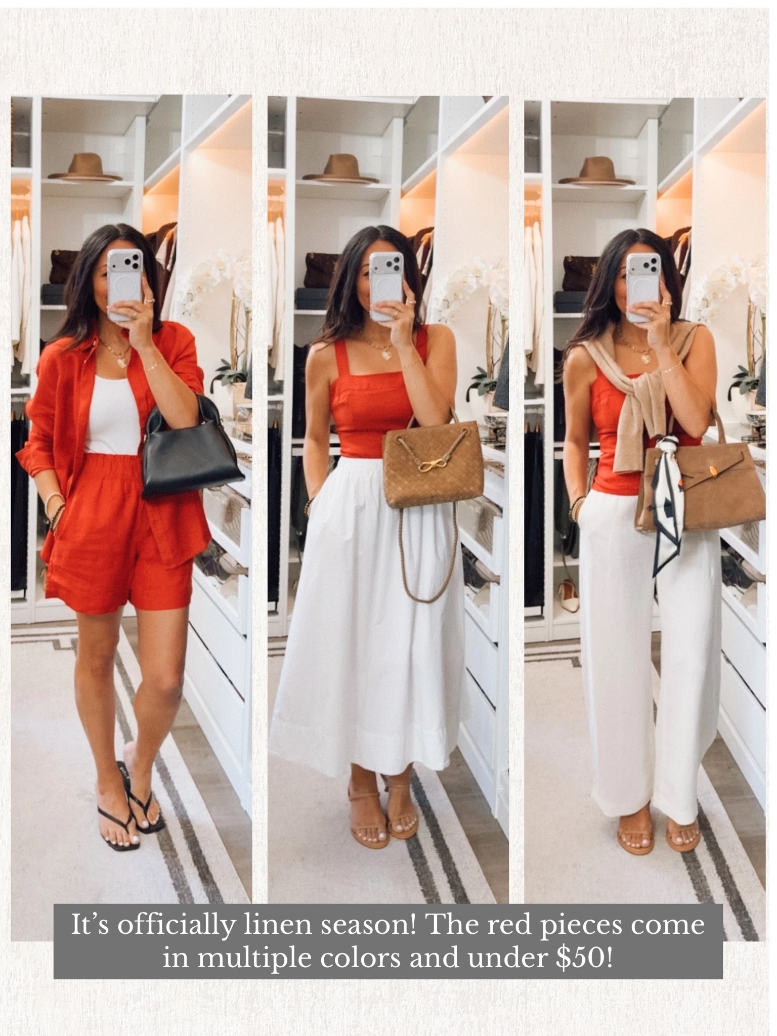 Linen season☀️ Wearing a an xs in the skirt and a size 2 in the pants. Small In everything else

#LTKootd #LTKOver40
