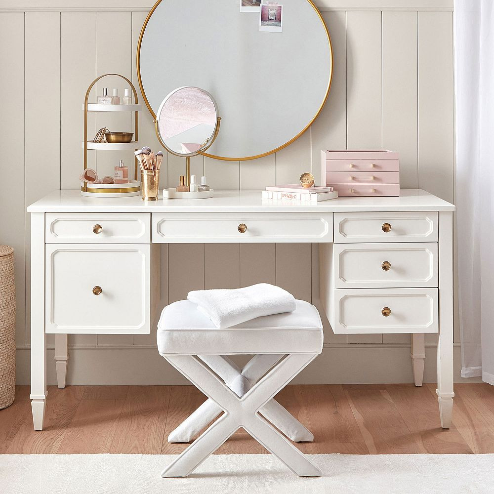 Auburn Simply White Storage Desk (57") | Pottery Barn Teen