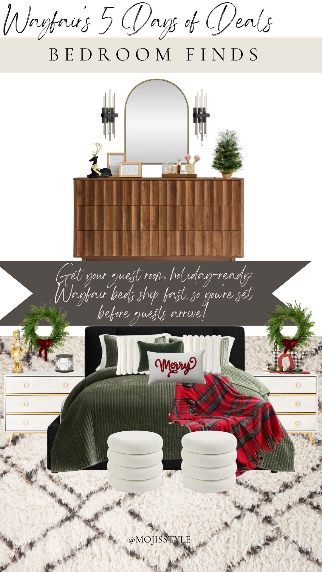 Get your guest room holiday ready with @Wayfair! Love that they ship fast, so it’s not too late to get that space together 😊 #wayfairpartner #wayfair #ad 

#LTKGiftGuide #LTKHoliday #LTKHome