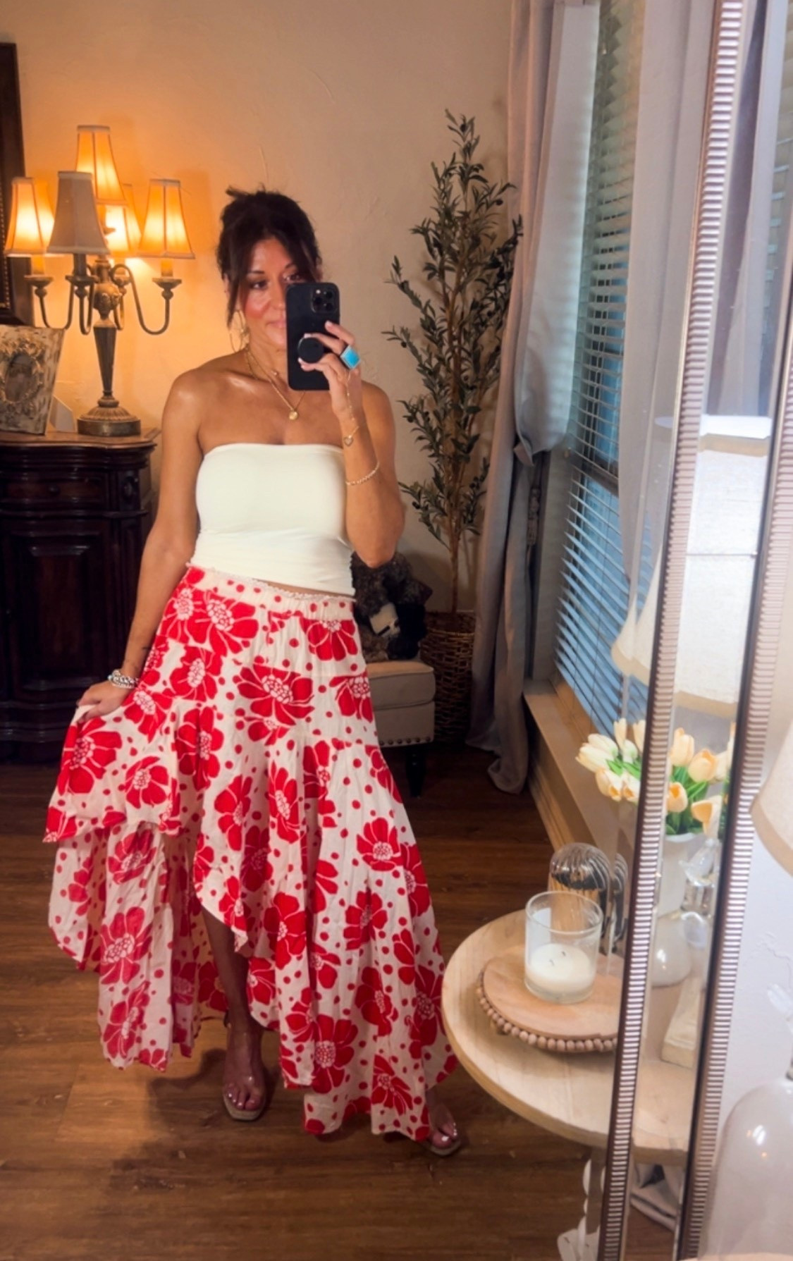 Free People tube top.  (Skirt old Free People) 

#LTKOver40