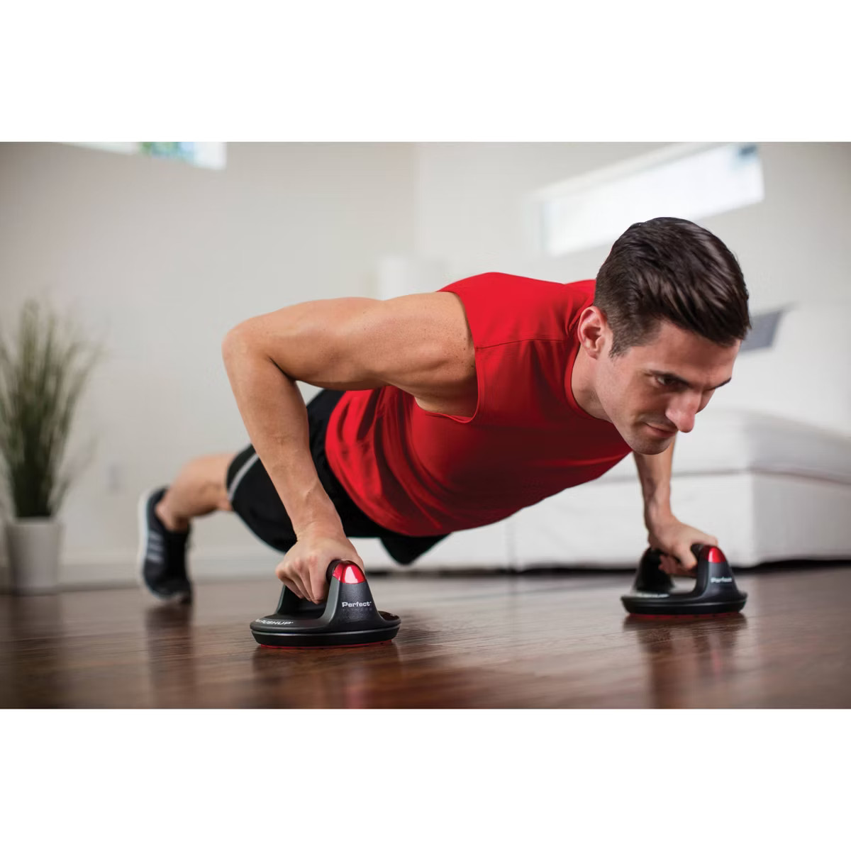 Perfect Fitness Push-Up Elite - Black/Red | Target