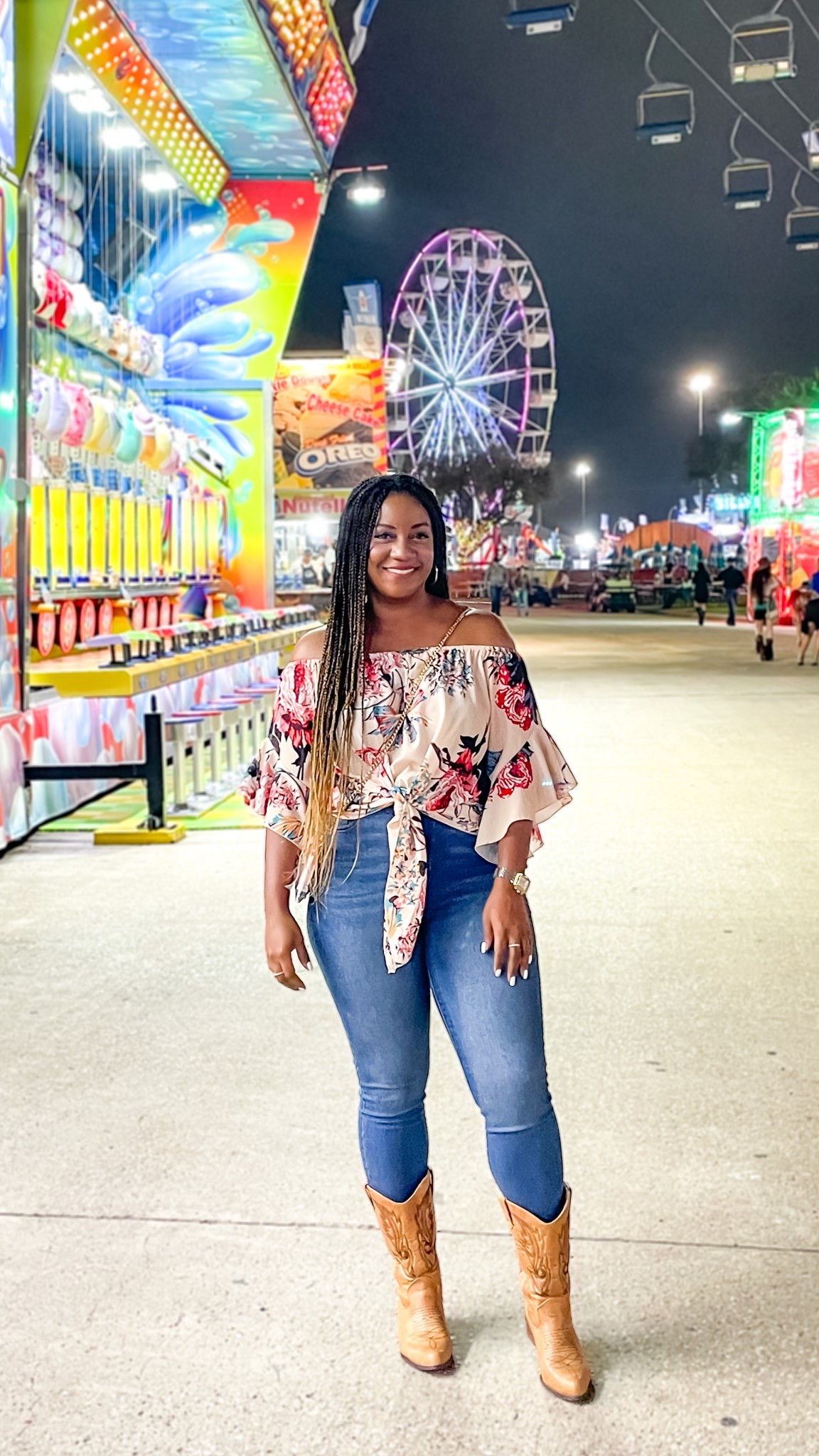 Love how this rodeo look turned out! 🤩 boots are wide calf, these jeans are so flattering, and my top comes in lots of patterns! #FoundItOnAmazon

rodeo outfit / Cowboy Carter tour look / off shoulder bell sleeve top / tie front top outfit / western-inspired outfit / cowboy hat and boots outfit / country concert outfit / Nashville outfit idea / rustic chic outfit / cowgirl fashion / wide calf cowboy boots look / trendy western outfit / festival-ready look / country-chic outfit / stylish rodeo fashion / denim and boots outfit / Amazon western outfit / Amazon cowboy boots / Amazon rodeo look / Amazon country concert outfit


#LTKMidsize #LTKFindsUnder50 #LTKSeasonal