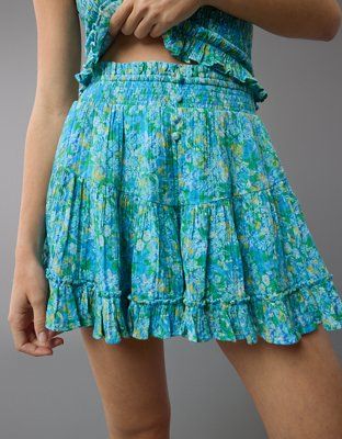 AE Tiered Ruffle Bloomer Short | American Eagle Outfitters (US & CA)