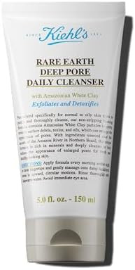 Kiehl's Rare Earth Deep Pore Daily Cleanser, Gentle Exfoliating Face Wash for Oily Skin, Detoxifi... | Amazon (US)