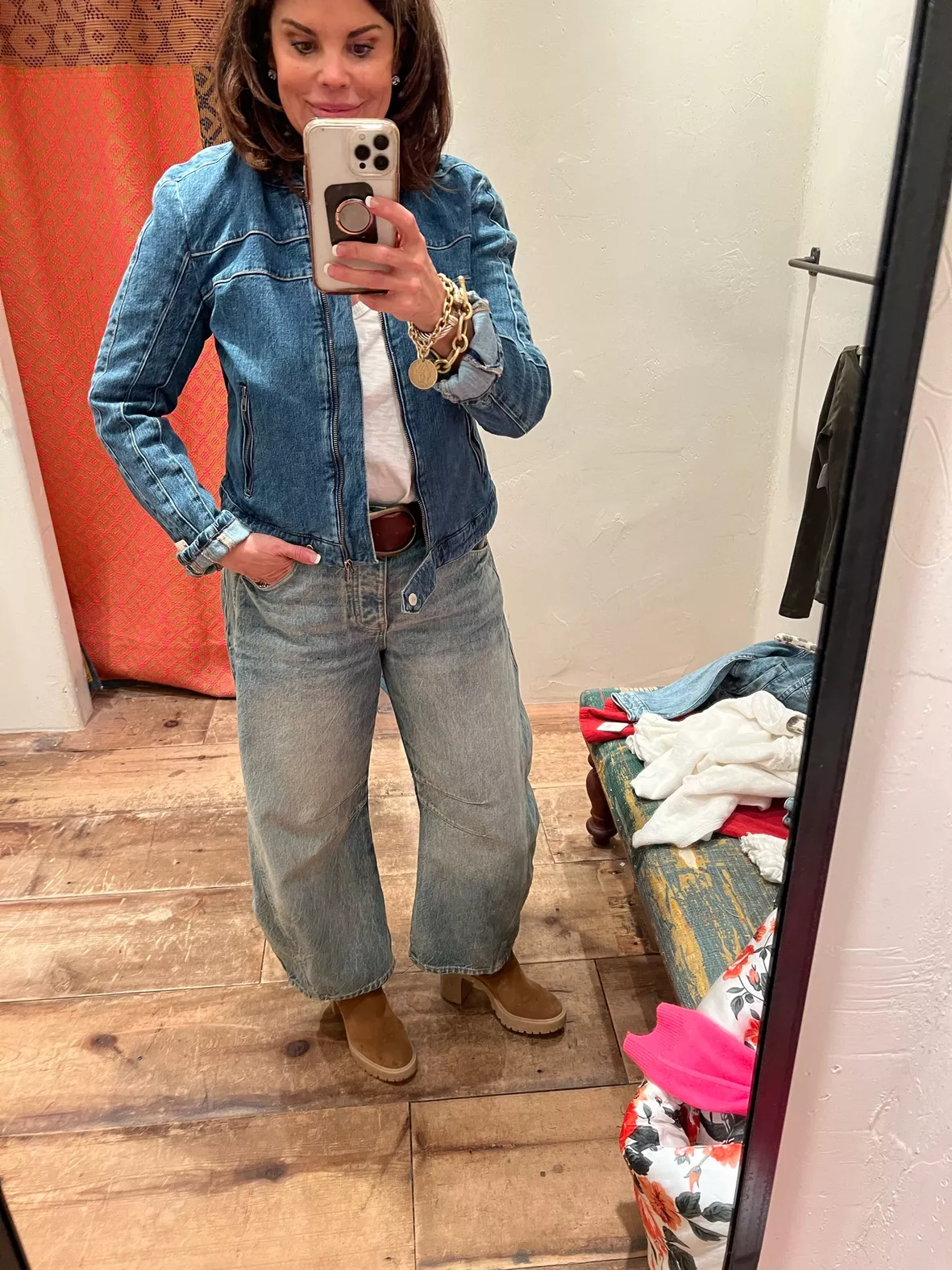 Fast Lane Denim Moto Jacket curated on LTK Fast Lane Denim Moto Jacket curated on LTK