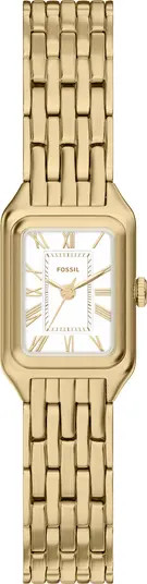 Fossil Mini Raquel Tank Bracelet Watch, 18mm x 29mm | Nordstrom | Nordstrom