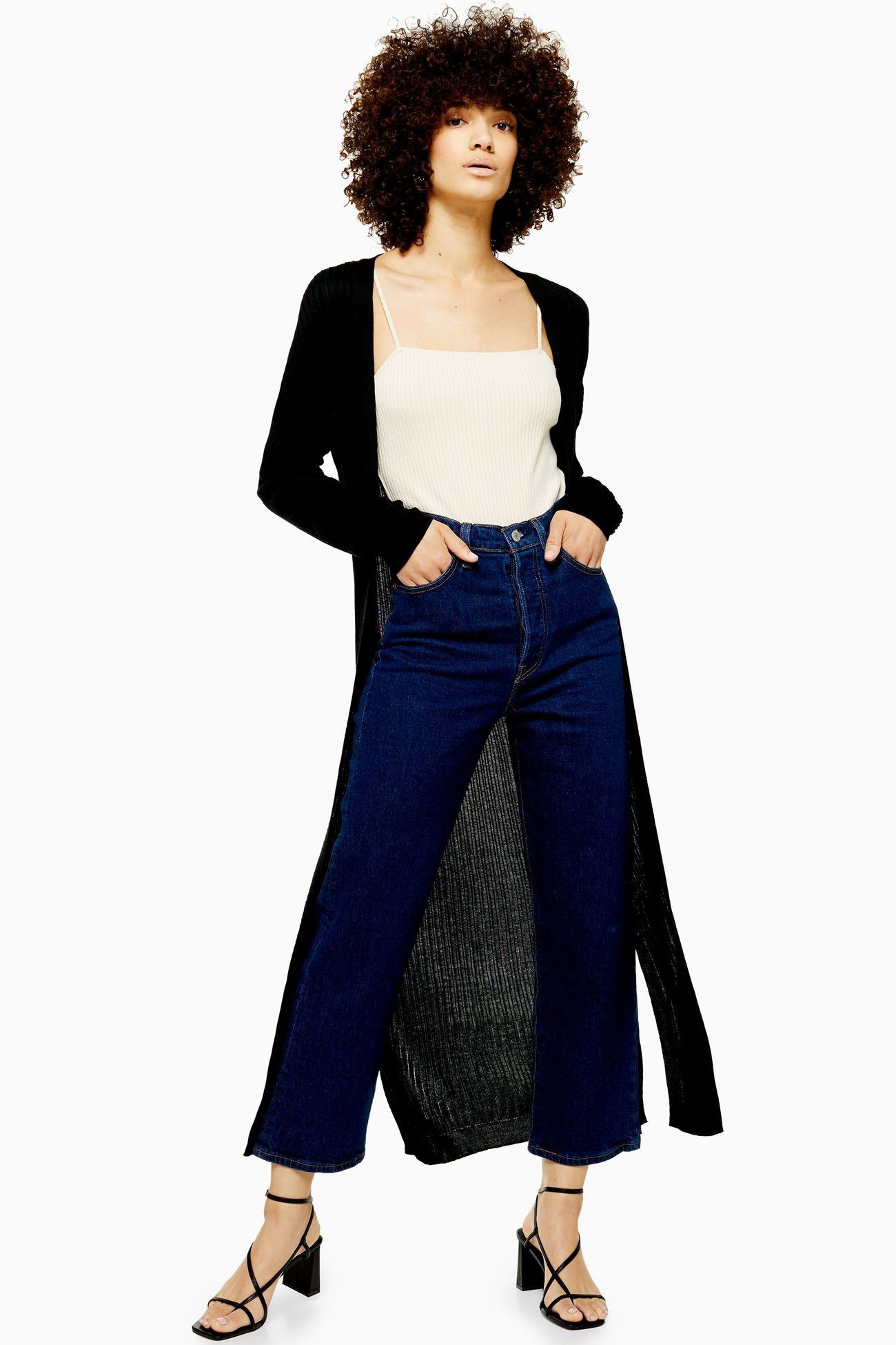 Knitted Longline Cardigan | Topshop UK
