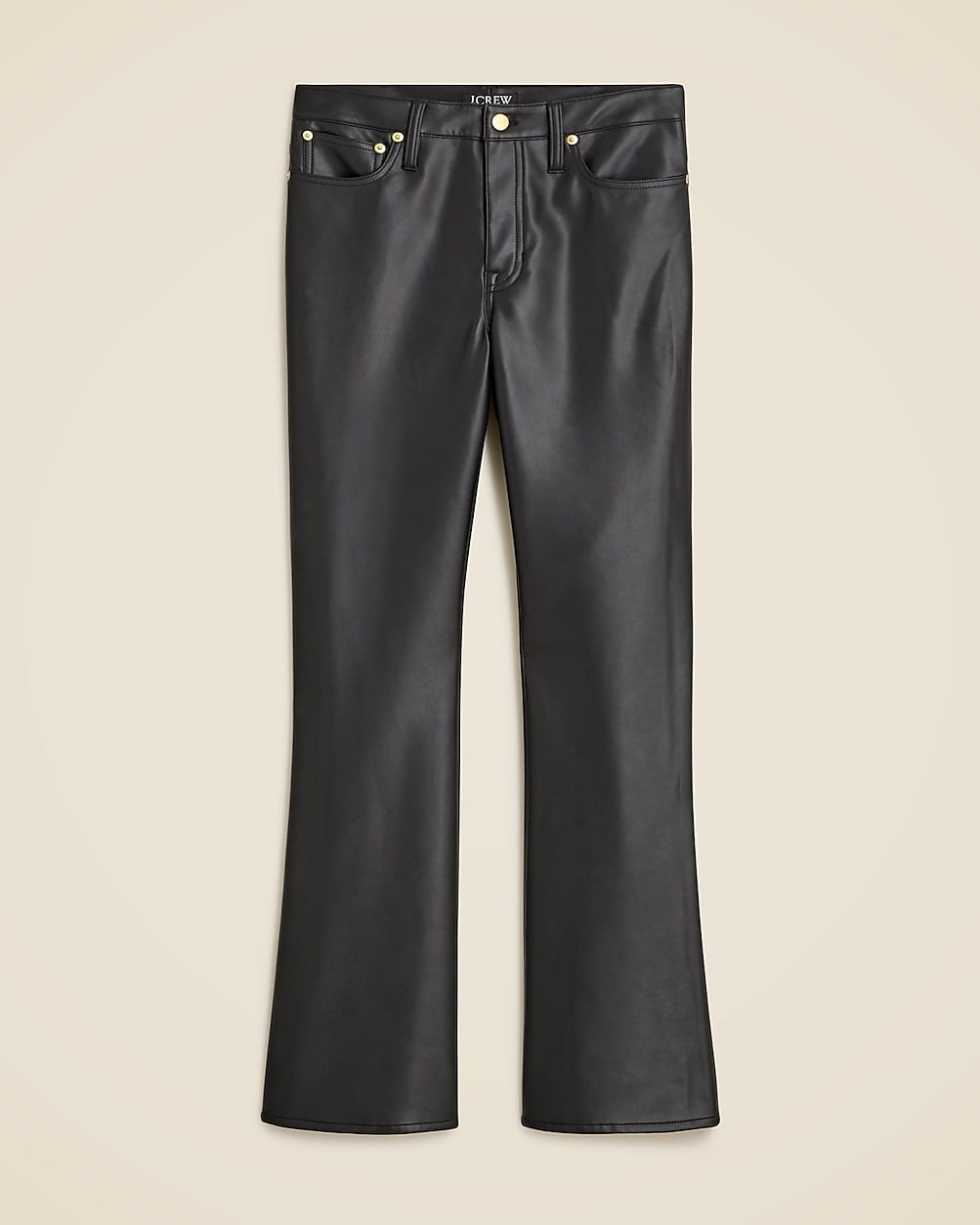 High-rise bootcut pant in faux leather | J. Crew US