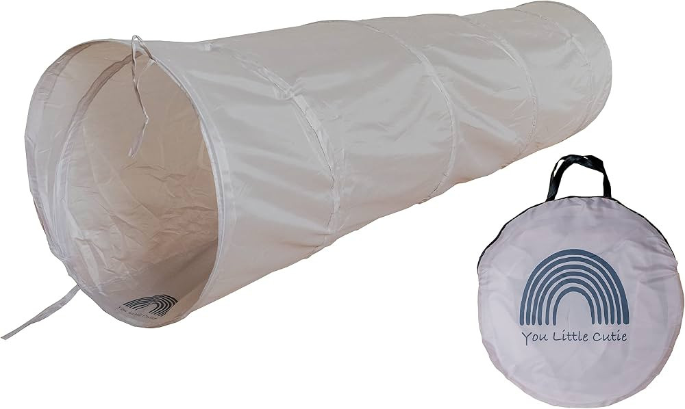 You Little Cutie Kids Popup Play Tunnel, 6 Foot Crawling Tunnel (Gentle Grey) | Amazon (US)