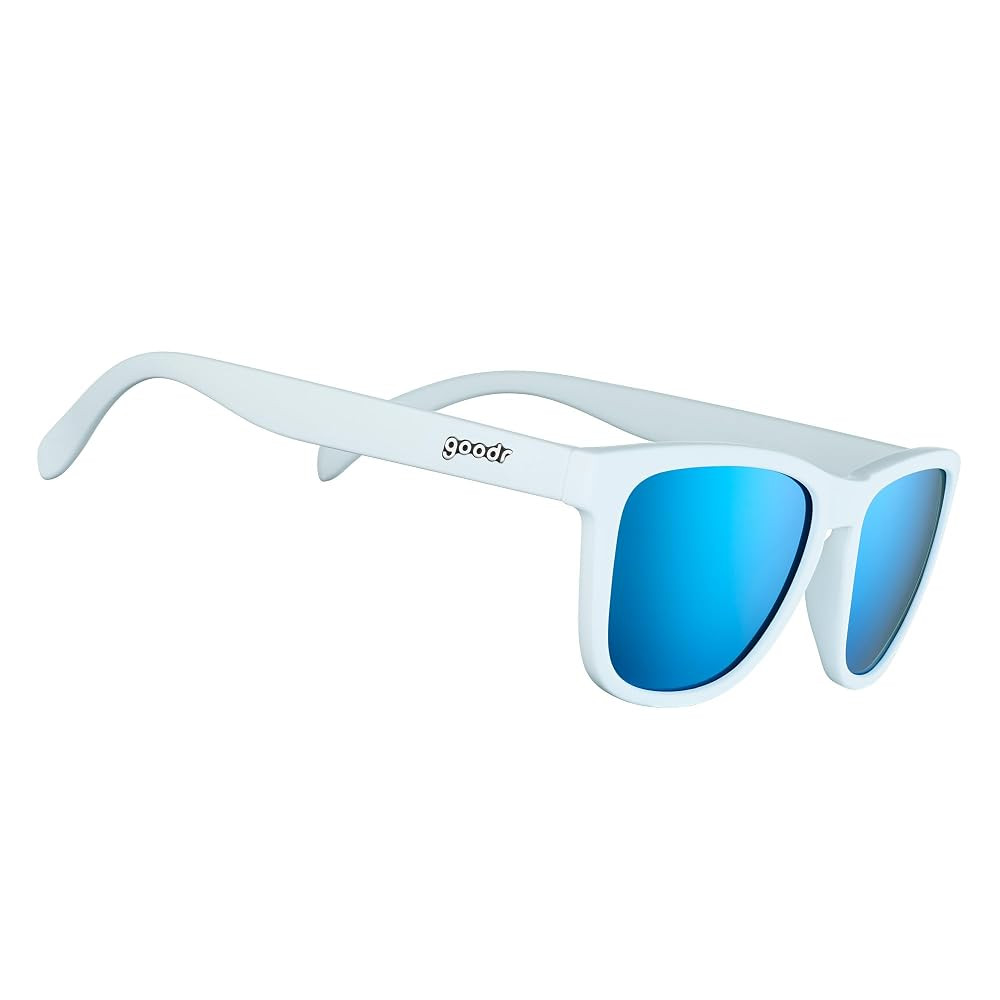 goodr Iced By Yetis Polarized Sunglasses for Men & Women, Medium Sized (OG), White Solid Frame wi... | Amazon (US)