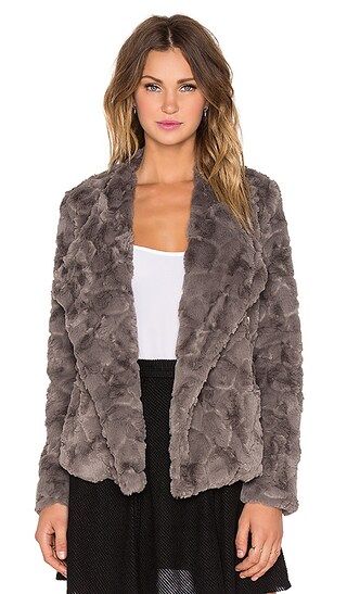 BB Dakota Jada Faux Fur Jacket in Grey | Revolve Clothing