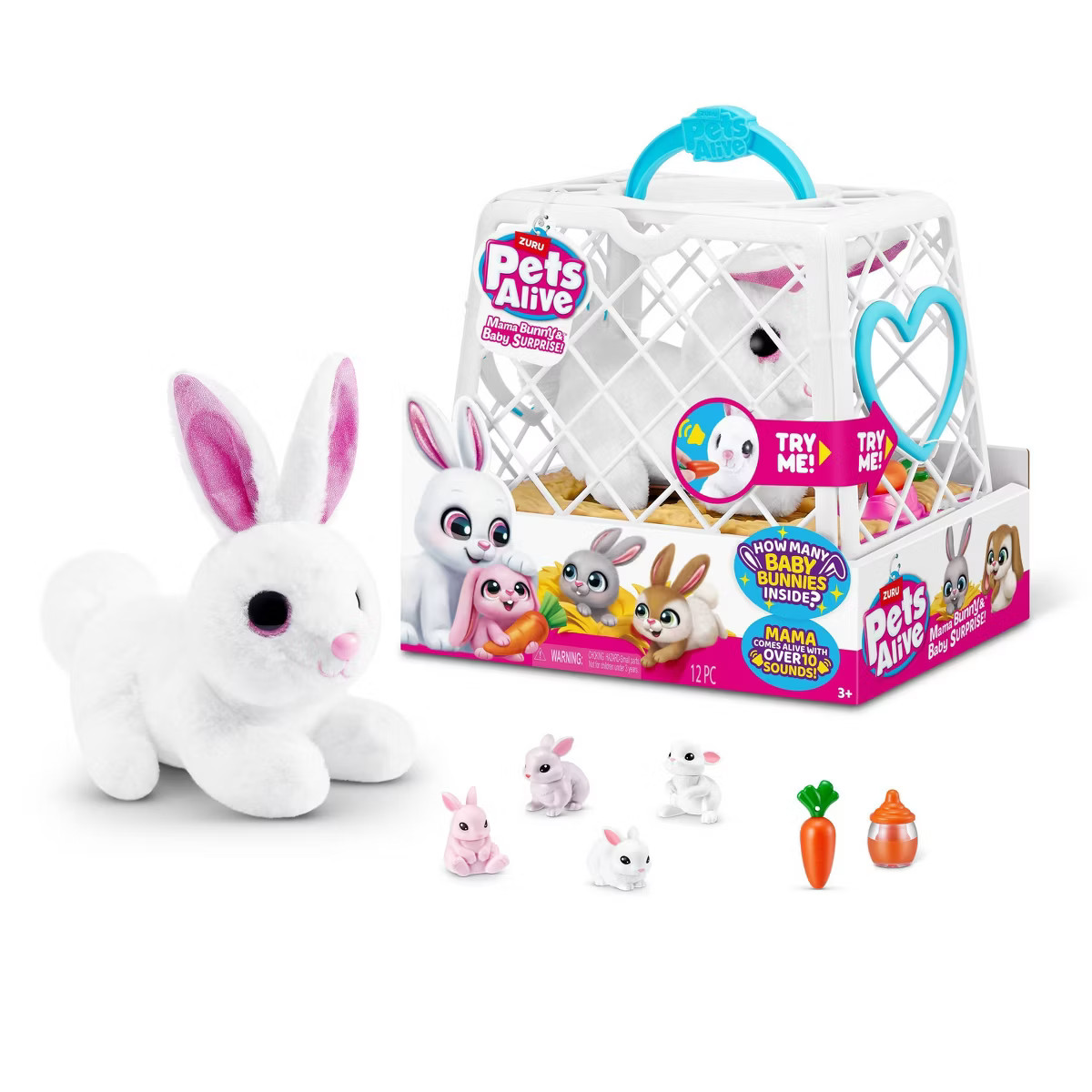 Pets Alive 9.3" Mama Bunny Stuffed Animals | Target