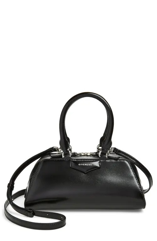 Givenchy Mini Antigona Leather East/West Satchel in Black at Nordstrom | Nordstrom