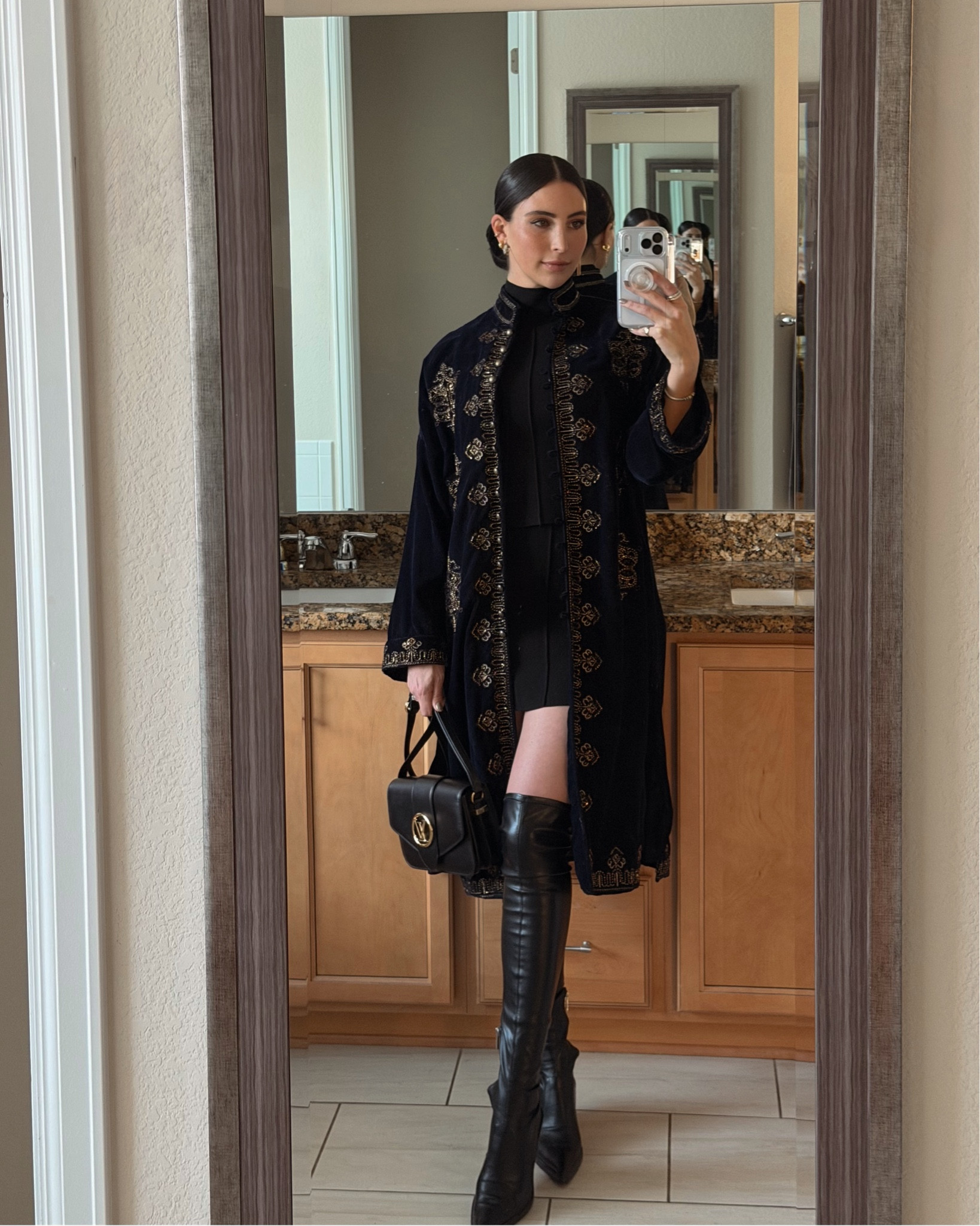 OOTN: outfit of the night as someone who is chronically overdressed in Denver. 🖤✨

Dinner at Palace Arms calls for beaded embroidery and a knee-high boot moment, ➡️ then walked across the street to the Paramount Theater for a night of laughs with Hannah Berner.

Shop this look on LTK.

#ootn #denver #denverstyle #whattowear

#LTKootd #LTKgrwm #LTKTall
