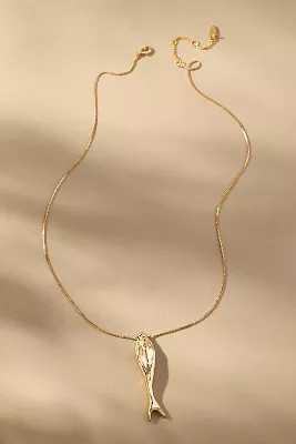 Dainty Fish Charm Necklace | Anthropologie (US)