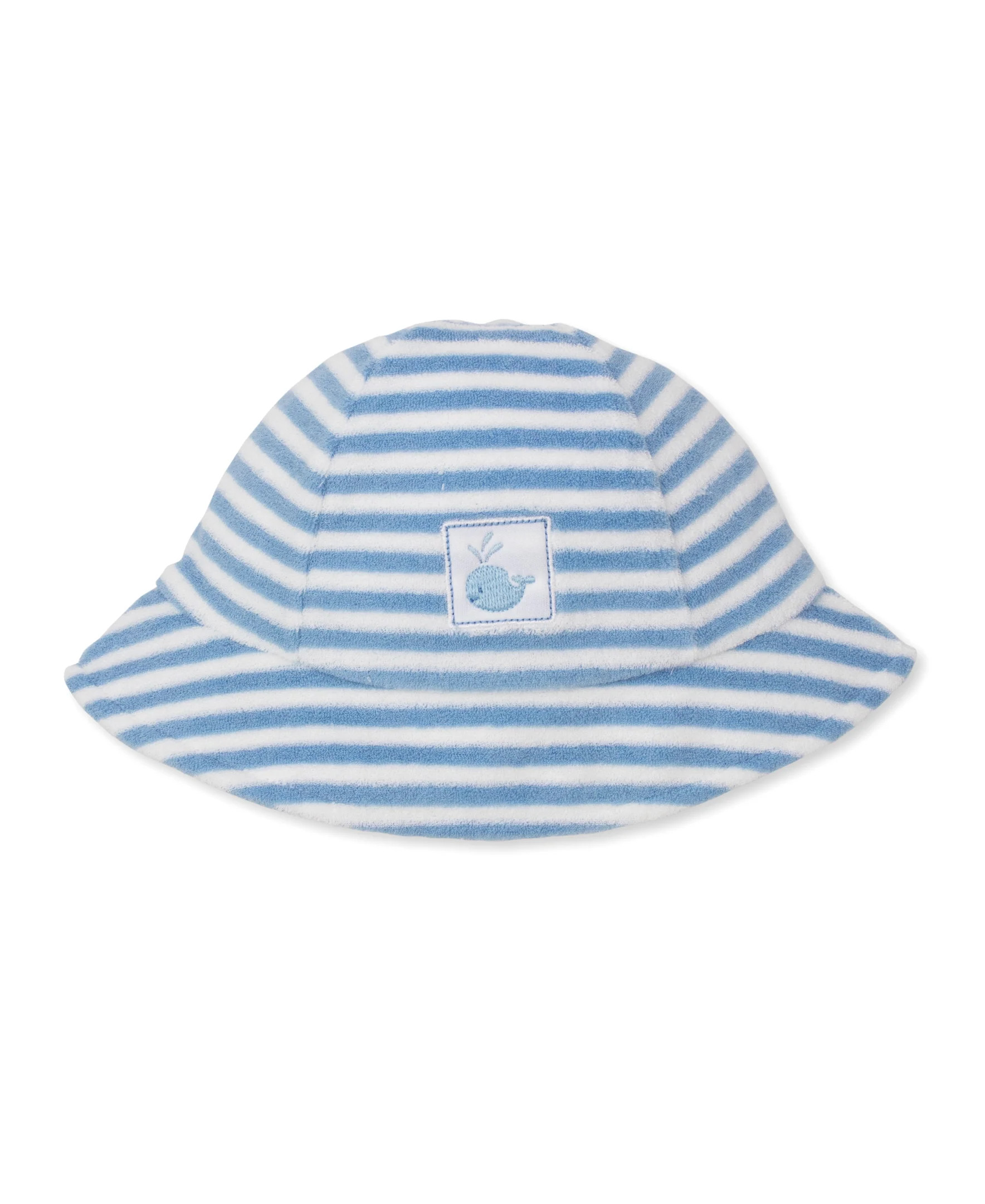 Whale Wonder Blue Stripe Terry Sunhat | Kissy Kissy