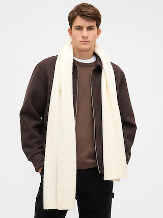CashSoft Cable-Knit Scarf | Gap (US)