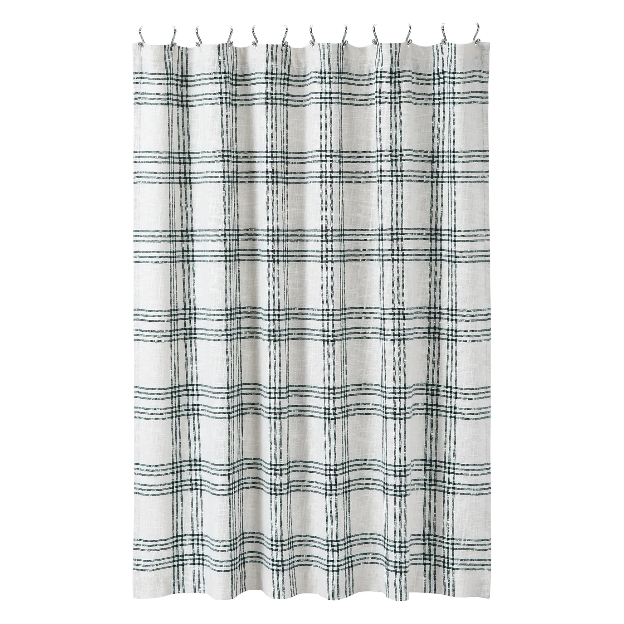 Gracie Oaks Cohin Cotton Single Shower Curtain Hooks & Reviews | Wayfair | Wayfair North America