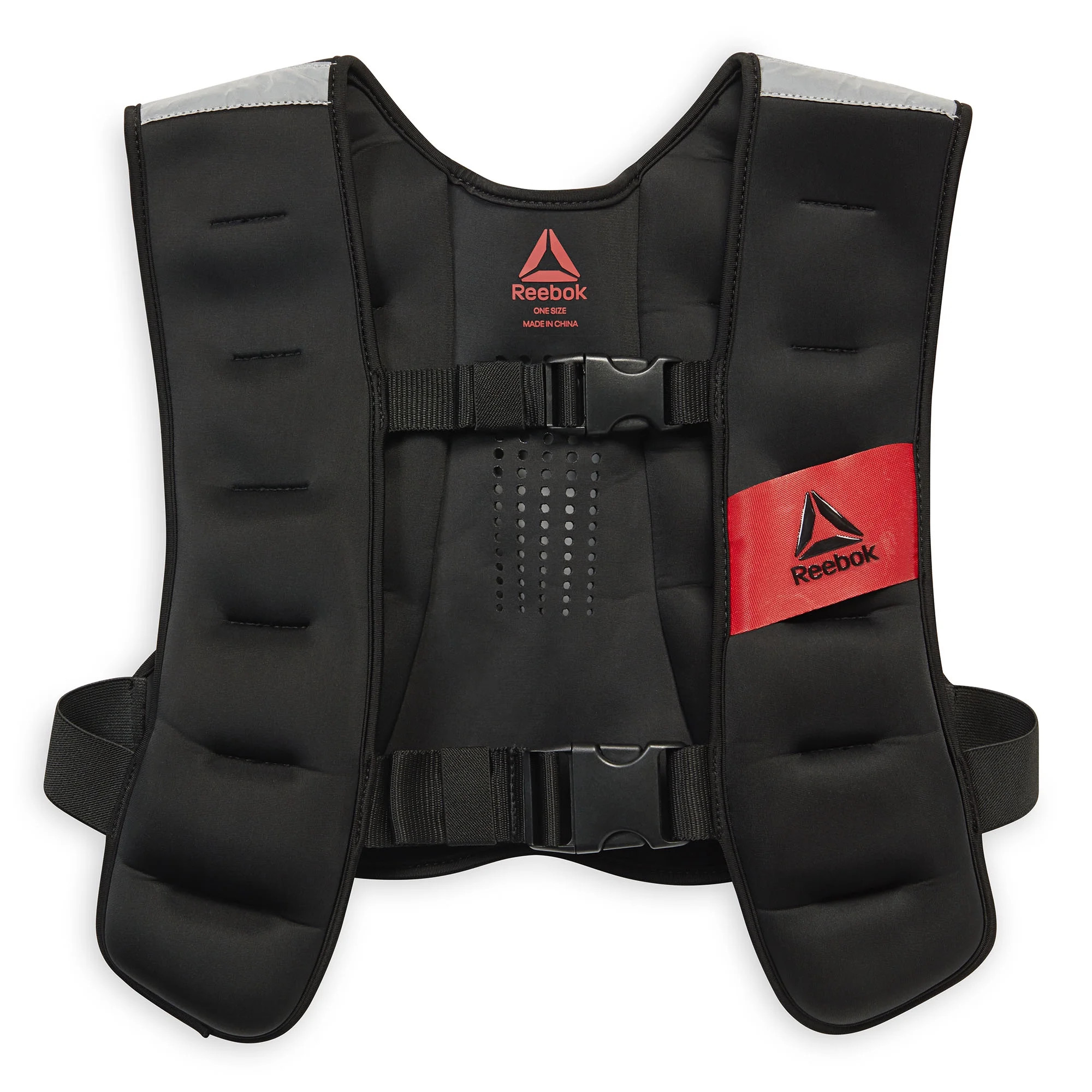 Reebok Weighted Vest 12lb, Adjustable Fit, Reflective Elements | Walmart (US)