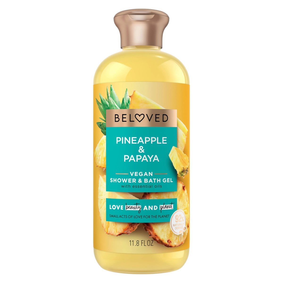Beloved Pineapple & Papaya Vegan Shower & Bath Gel - 11.8 fl oz | Target