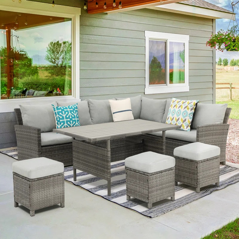 Cueva 8 - Person Outdoor Seating Group with Cushions | Wayfair North America
