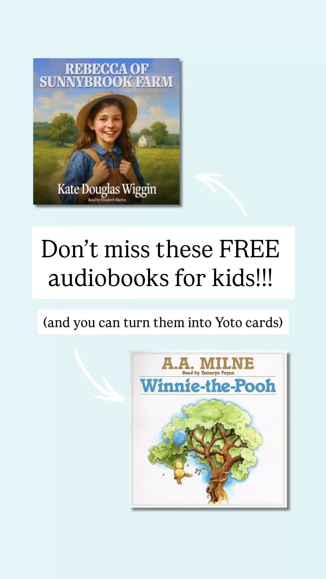 I love audiobooks and I love a FREE audiobook even more! 

Grab these two audiobooks for $0.00 (no membership or subscription required) and you can listen in the free app or make it into a Yoto card! 

#LTKSaleAlert #LTKKids