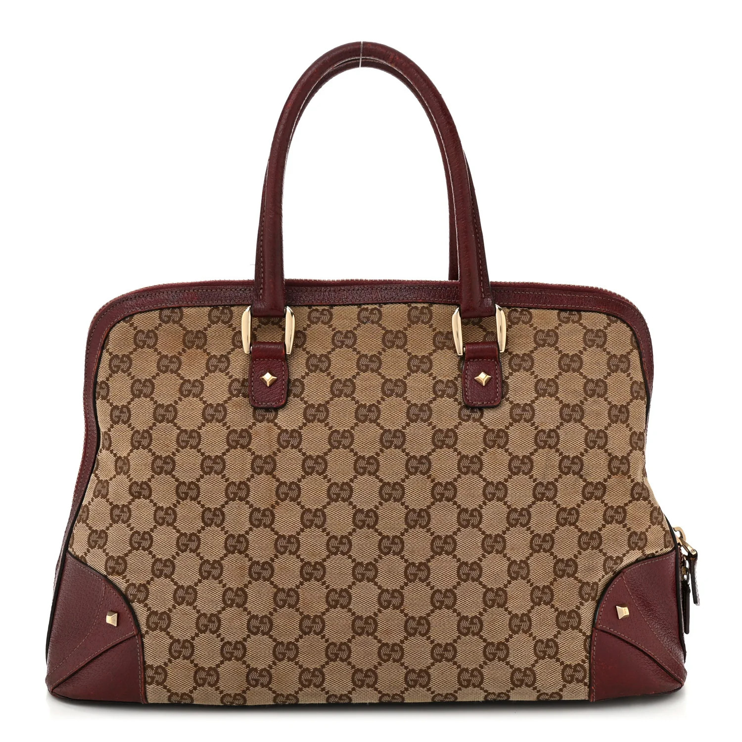 Monogram Top Handle Bag Red | FASHIONPHILE (US)