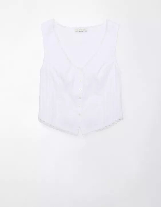AE V-Neck Corset Tank Top | American Eagle Outfitters (US & CA)