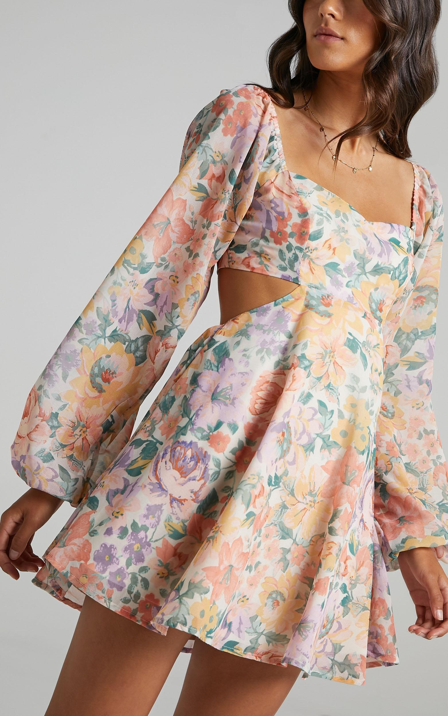 Ebonee Dress in Flower Crown | Showpo - deactived