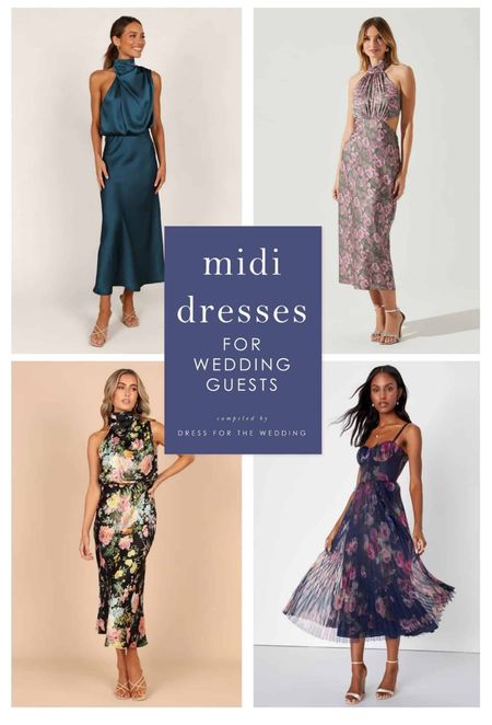 Midi dress, wedding guest dress, semi formal dress, floral dress, spring dress. Follow Dress for the Wedding on LiketoKnow.it for more wedding guest dresses, bridesmaid dresses, wedding dresses, and mother of the bride dresses. 

#LTKmidsize #LTKSeasonal #LTKwedding