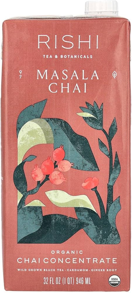 Rishi Tea Bev Masala Chai Concentrated, 32 oz | Amazon (US)